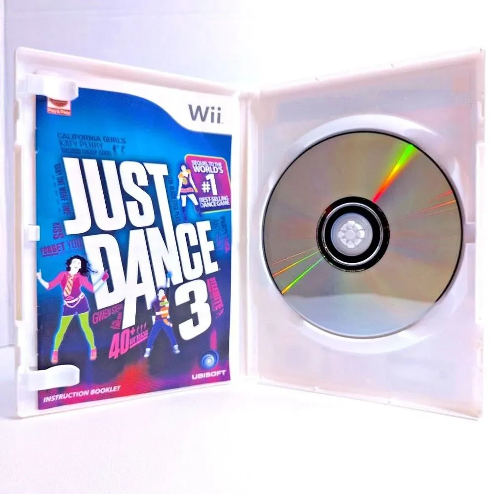 Just Dance 3 (Nintendo Wii, 2011) Complete In Box Tested And Working w/ Manual